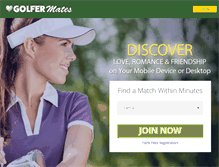 Tablet Screenshot of golfermates.com